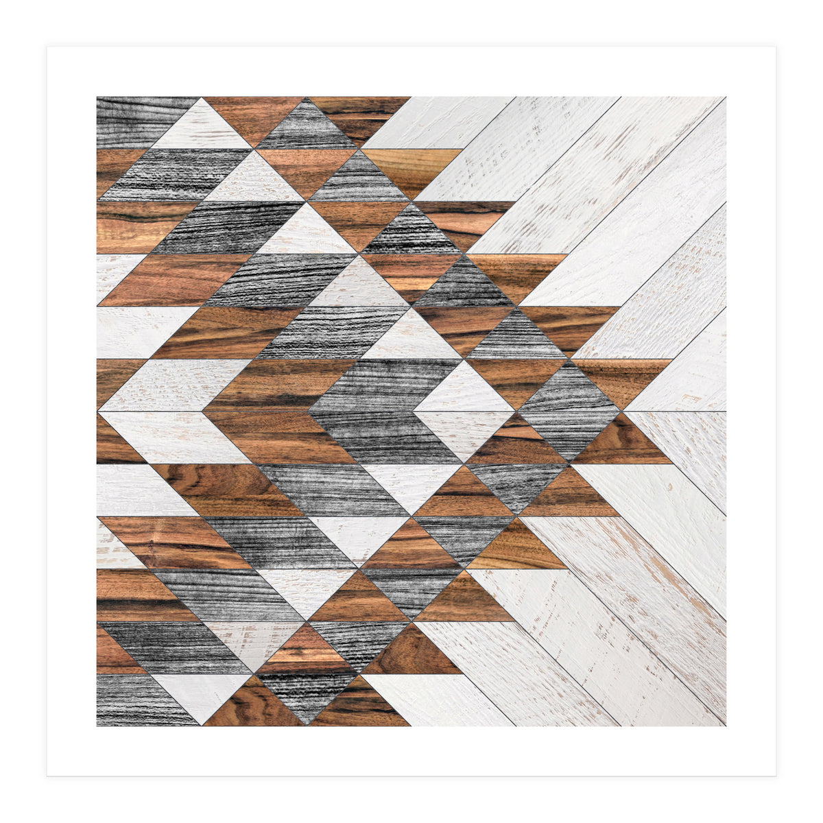 Urban Tribal Pattern No.12 - Aztec - Wood (Print Only)