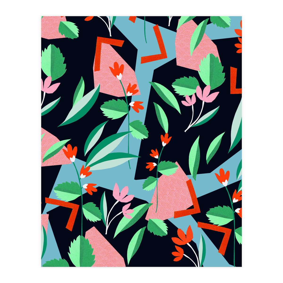 geometric flower (Print Only)