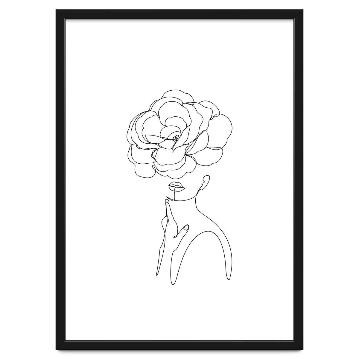 female flower line-a