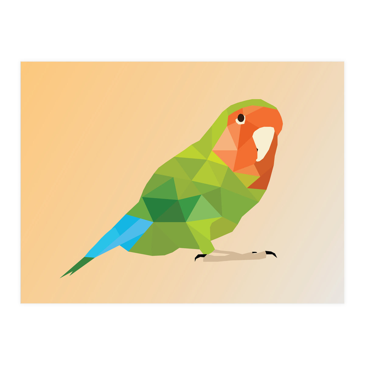 Parrot Low Poly Art  (Print Only)