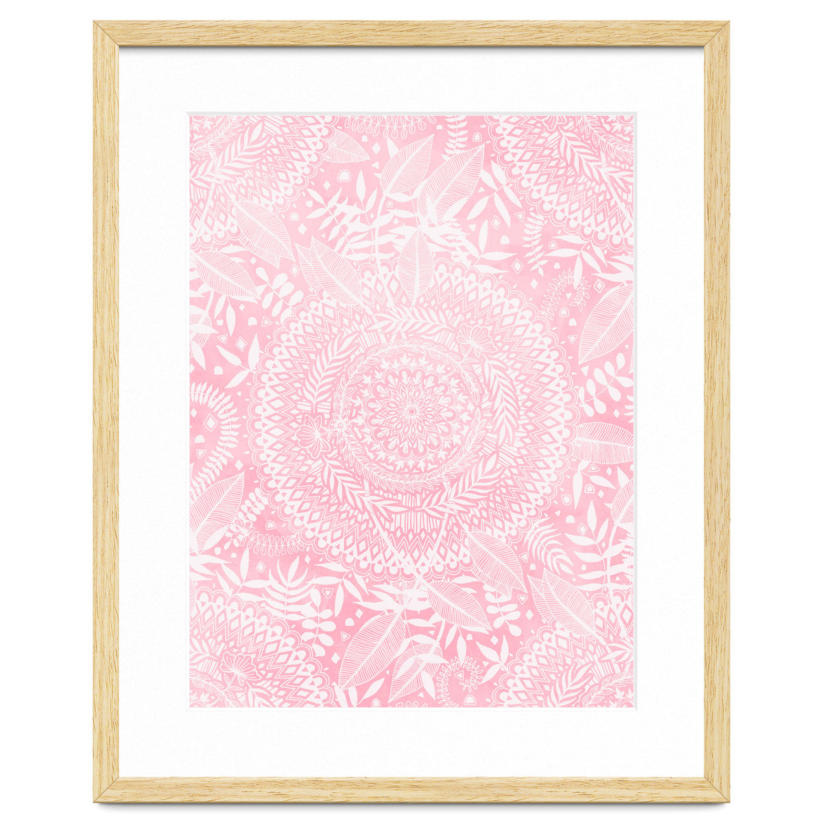 Medallion Pattern in Blush Pink