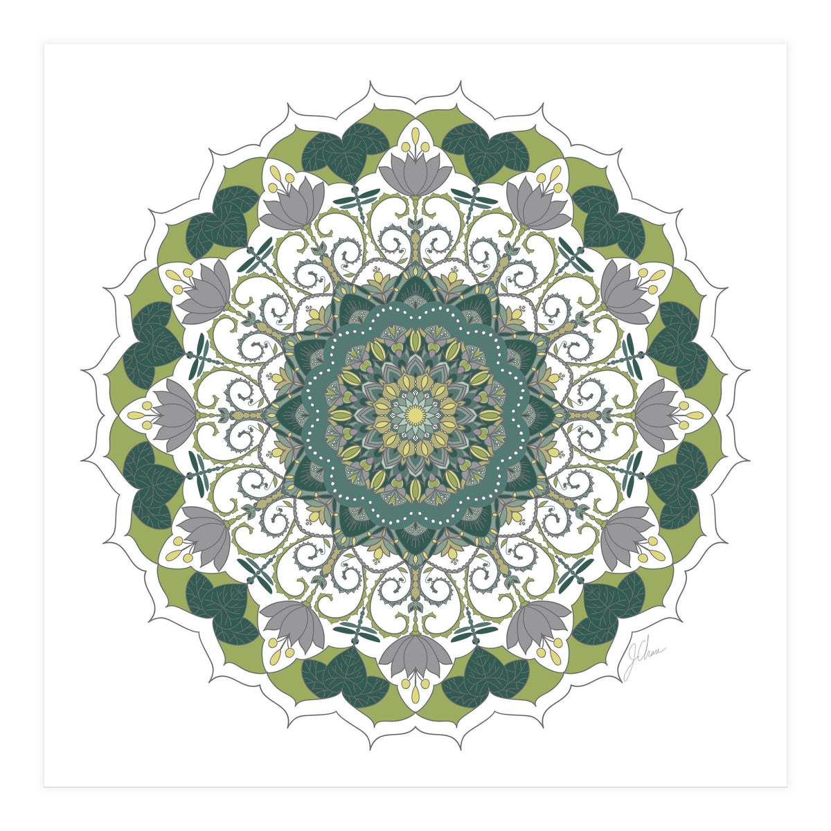 Elegant Mandala (Print Only)