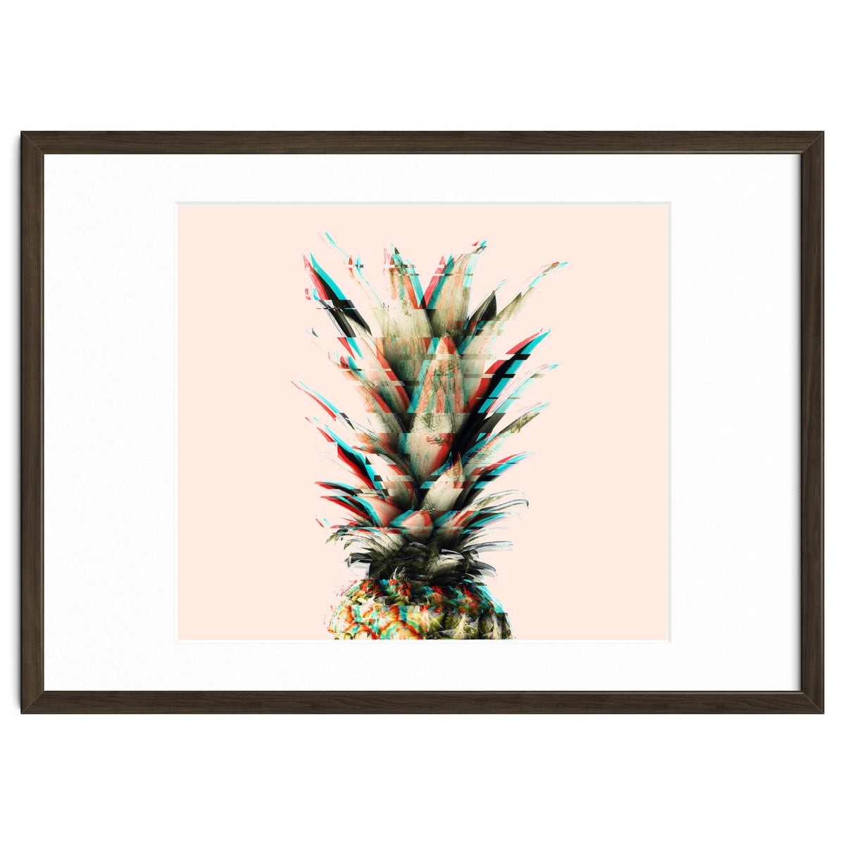 Glitch pineapple pink
