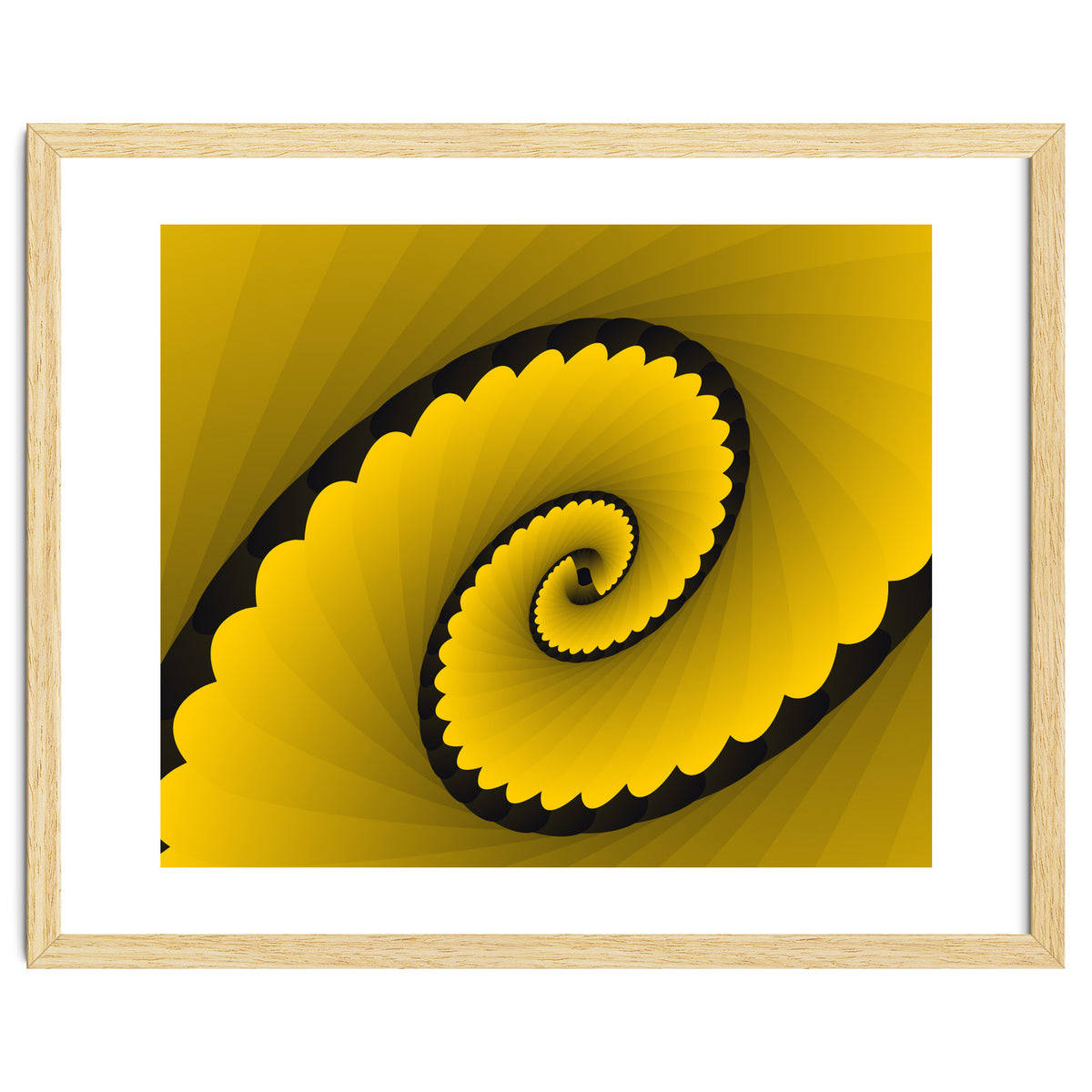 Abstract Floral Yellow