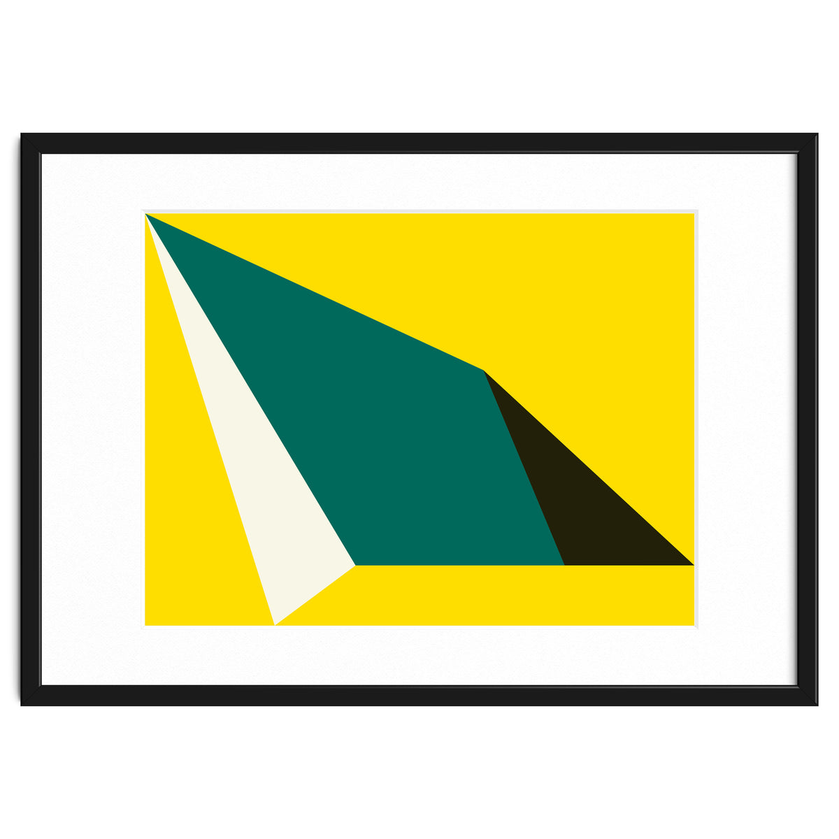 Geometric Shapes No. 74 - yellow, green & black