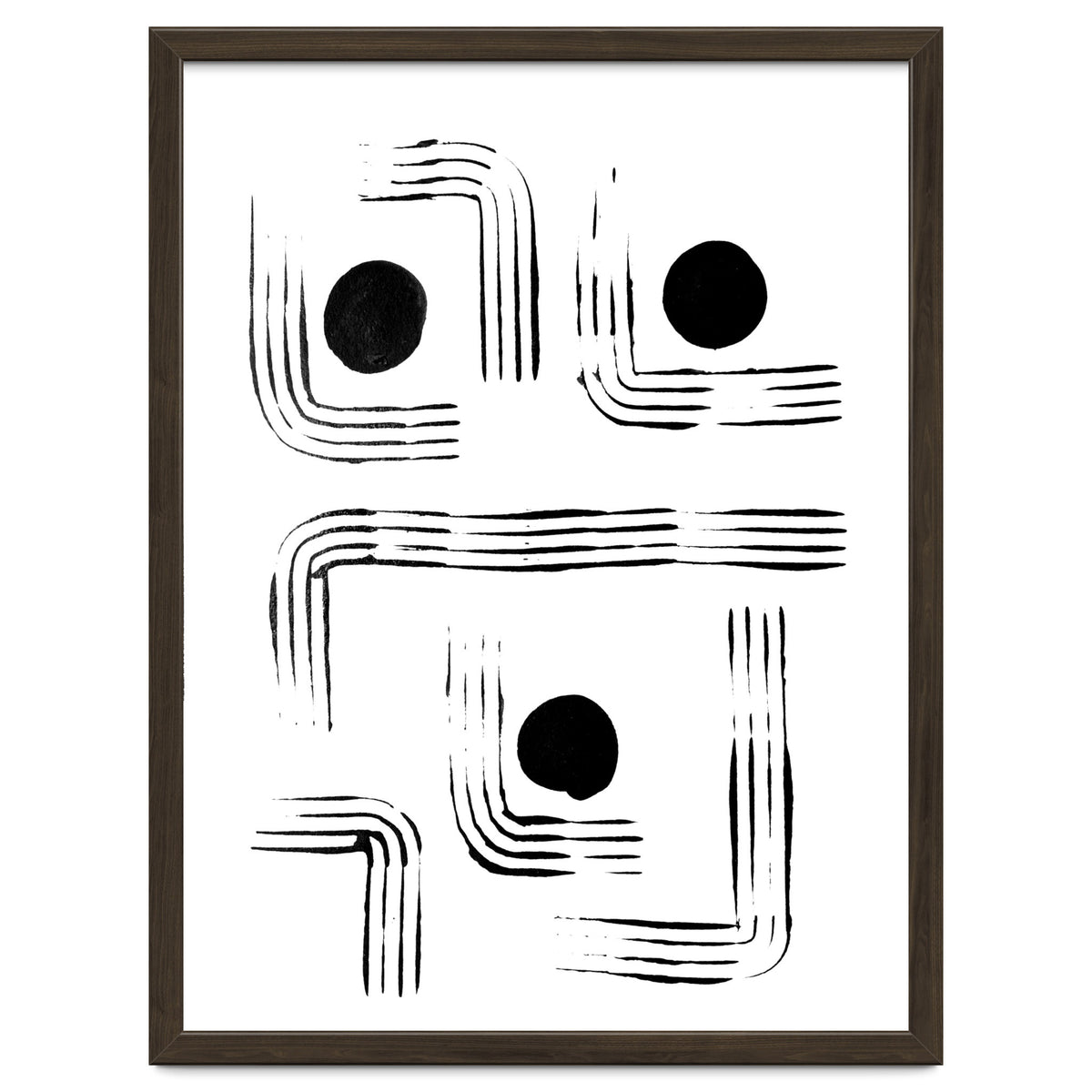 Mid-century Modern Monochrome Print #2
