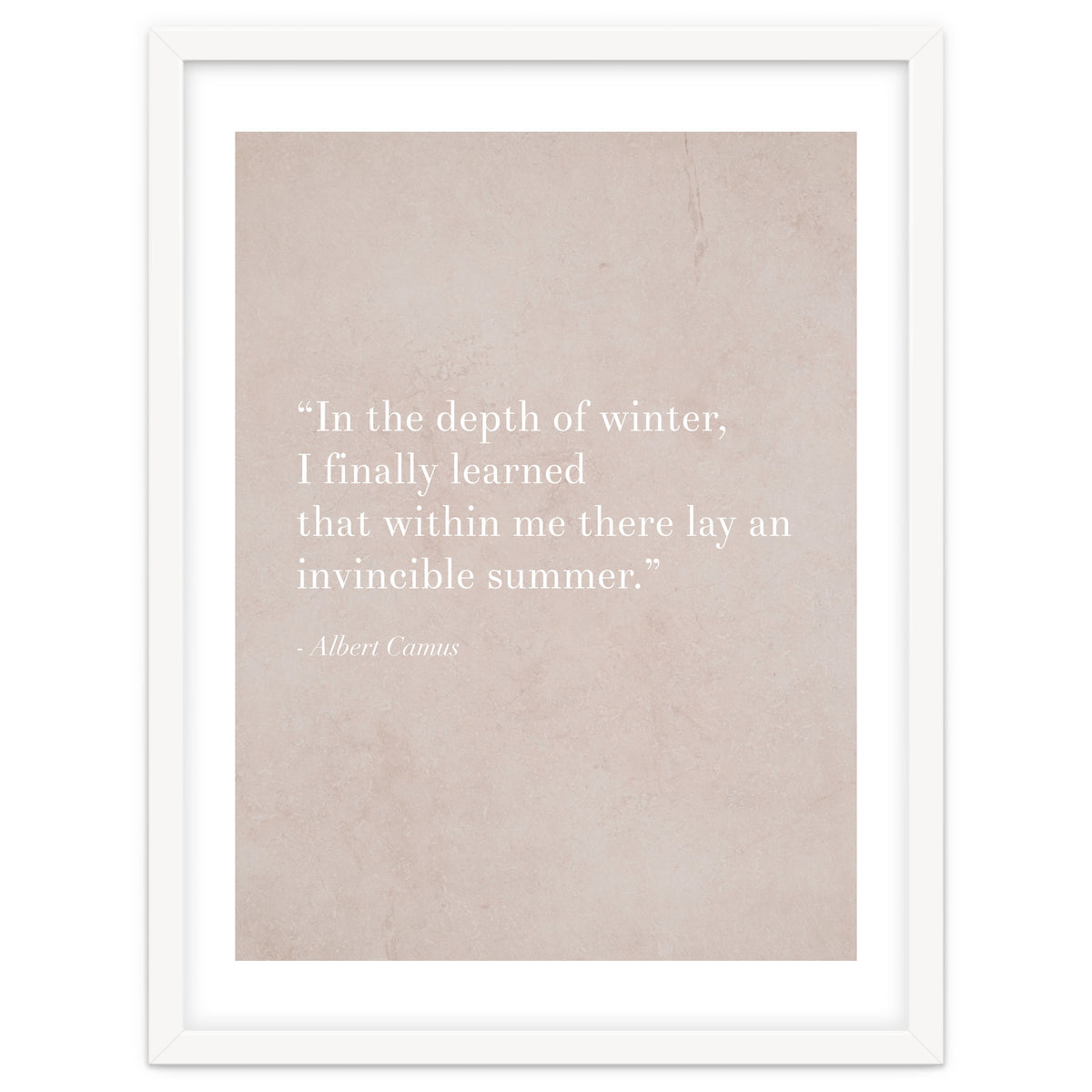 An Invincible Summer By Camus