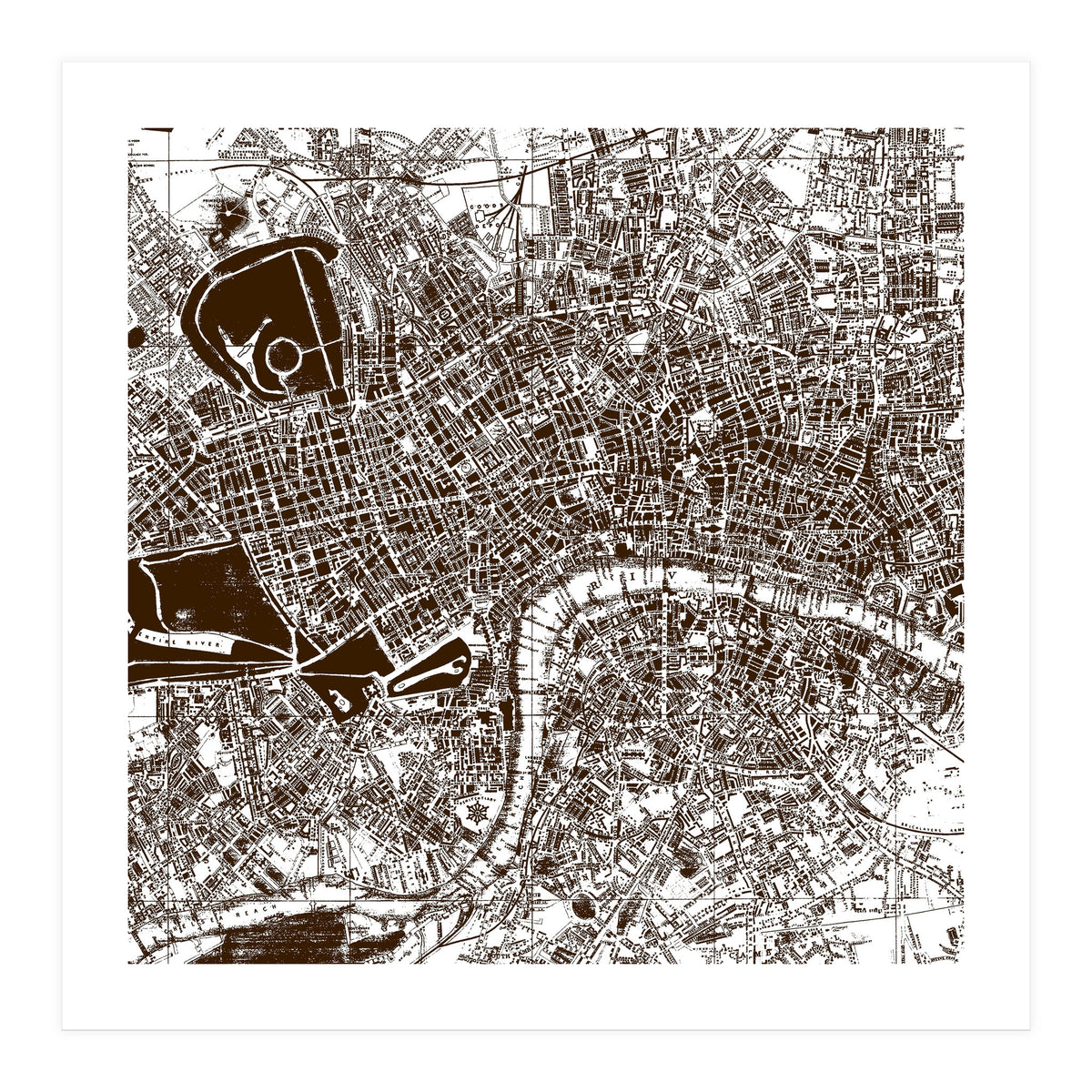 Old Town Map  (Print Only)