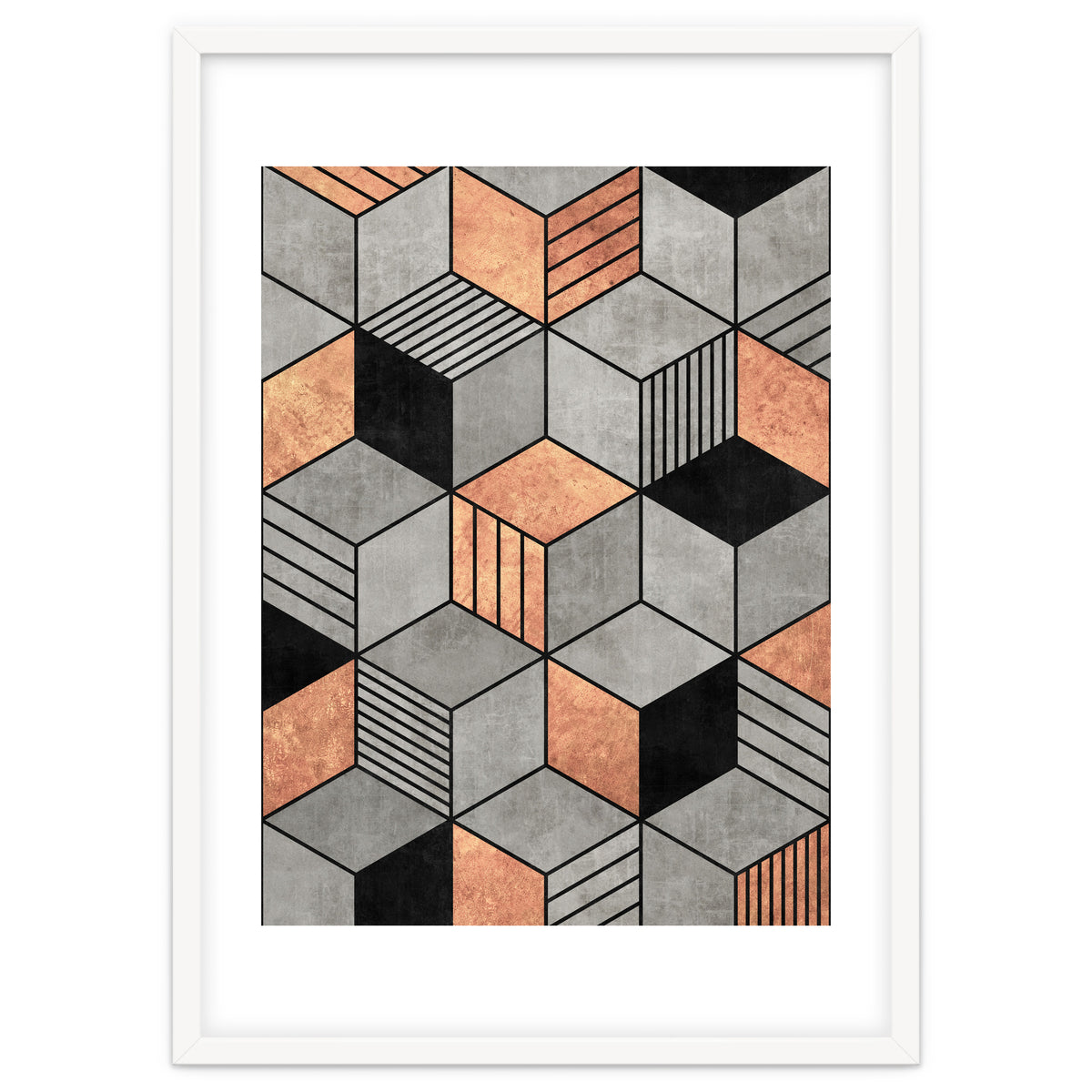 Concrete and Copper Cubes 2