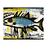 Blue Trout in Spray Painted Style Painting (Print Only) thumbnail