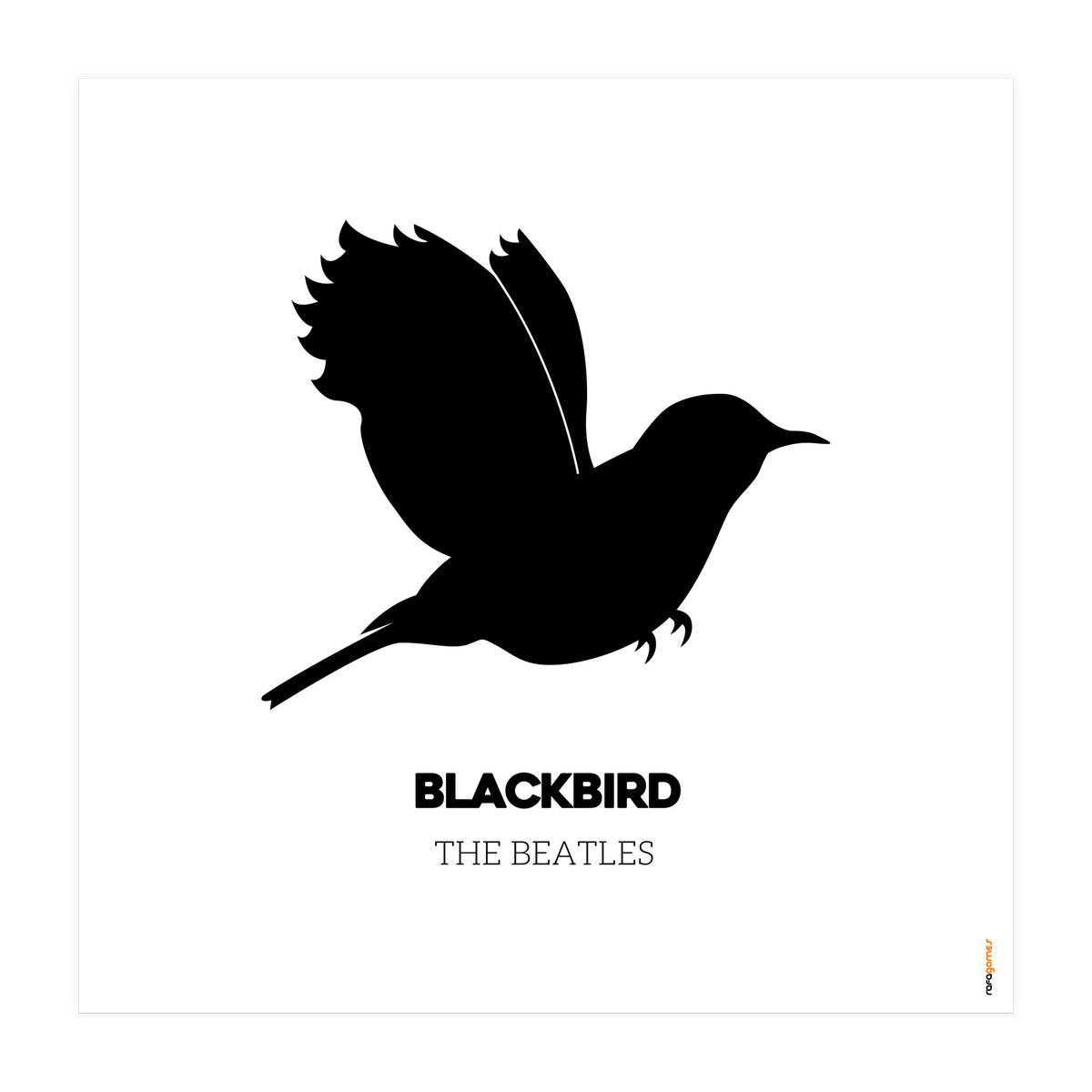 The Beatles Blackbird (Print Only)