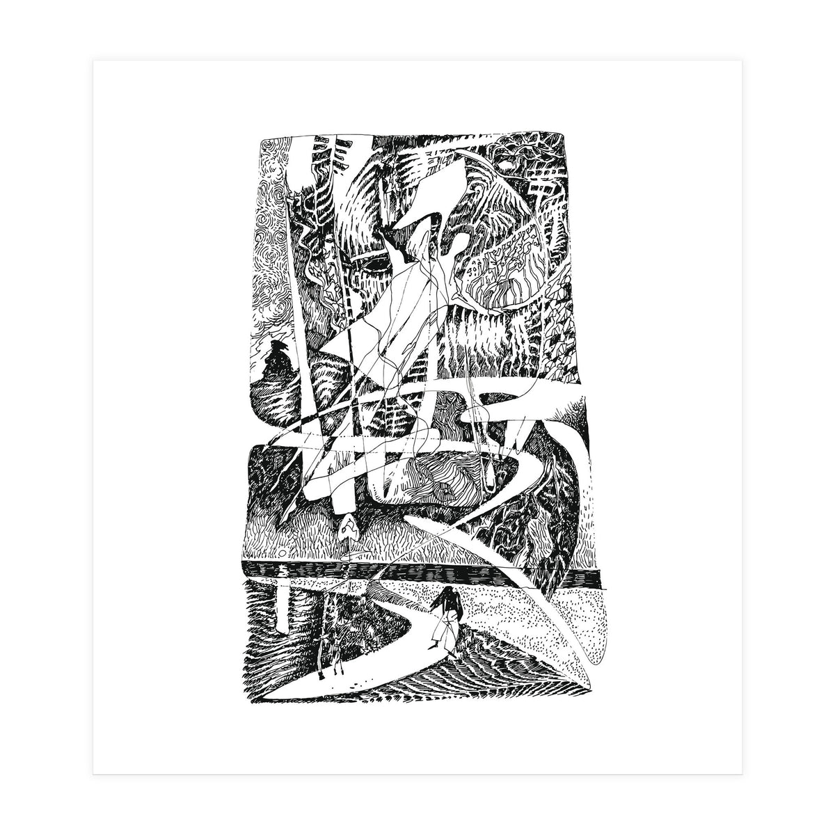 Abstract Angel Of A Dreams (Print Only)