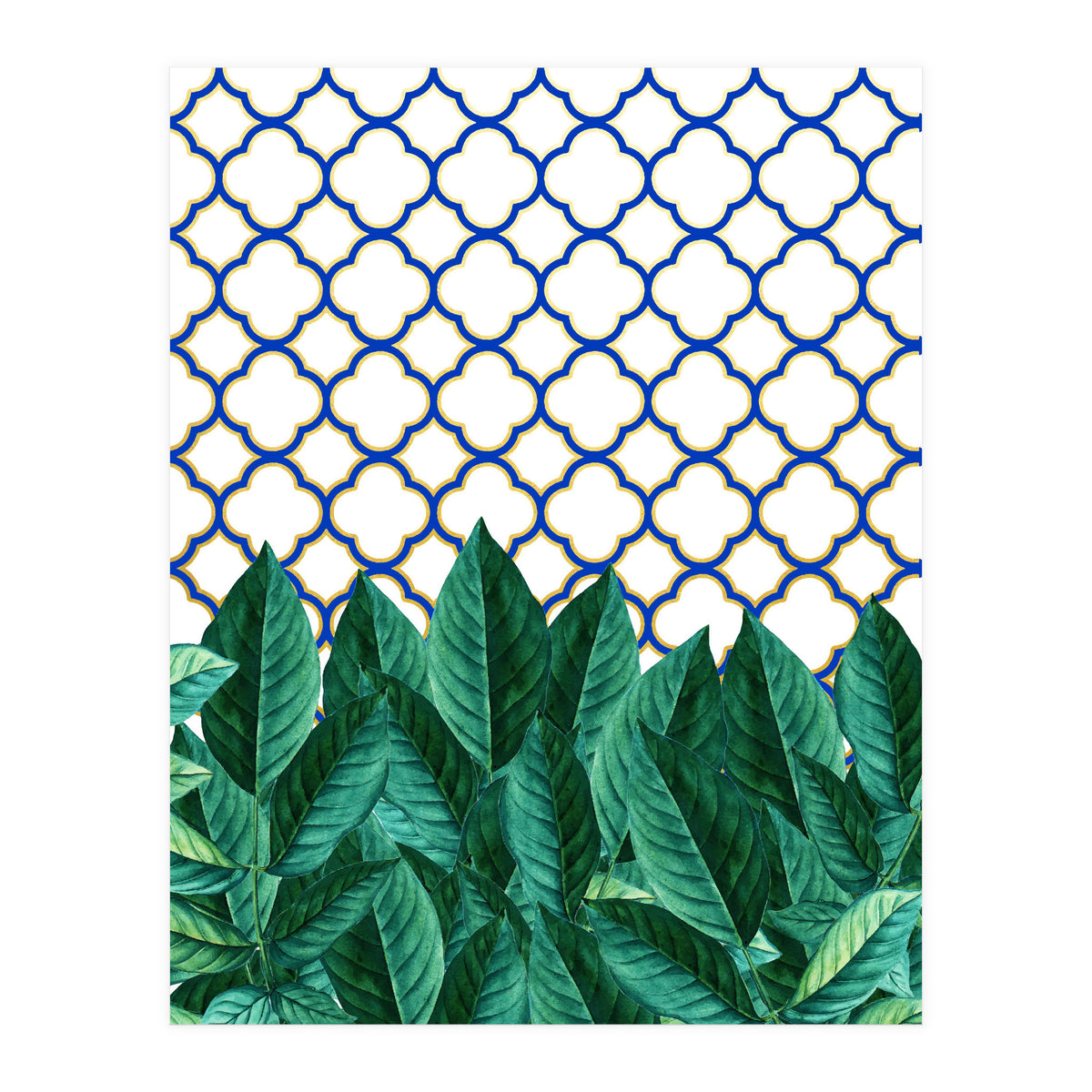 Leaves And Tiles (Print Only)