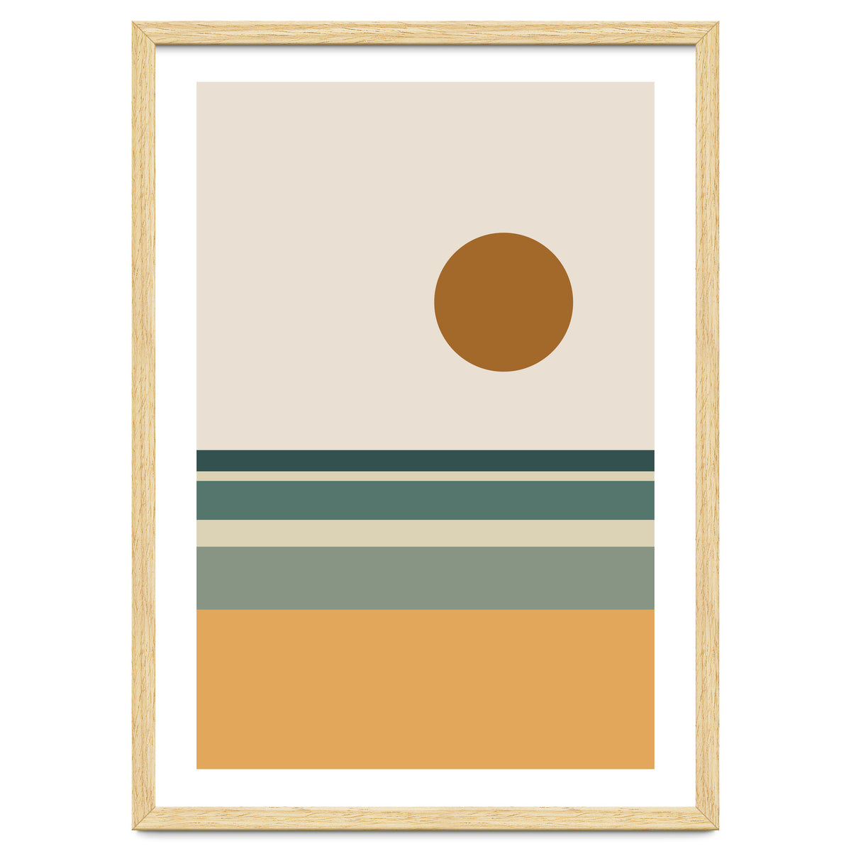 Ocean - Mid Century Landscape