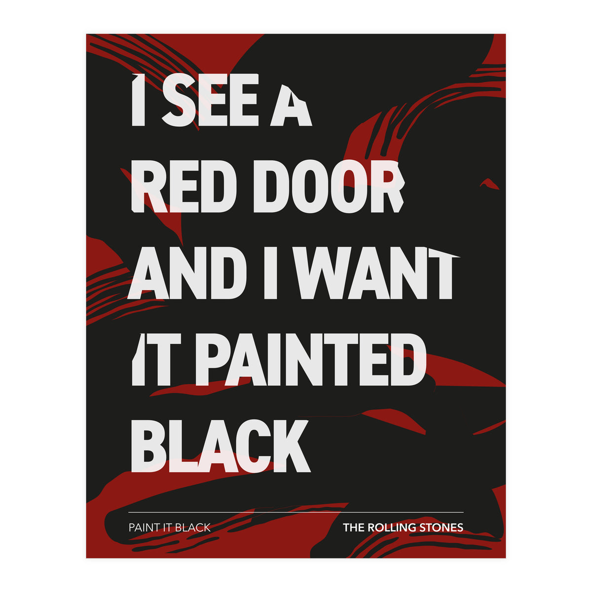 The Rolling Stones - Paint It Black (Print Only)