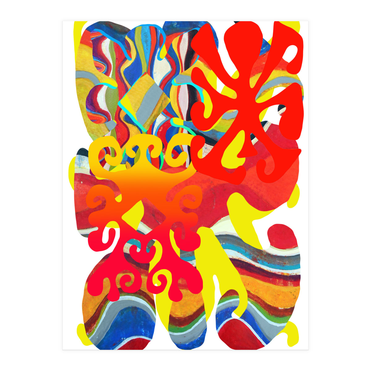 Pop Abstract Asimetrico 3 Copia (Print Only)