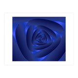 Blue Color Rose Spiral Pattern (Print Only) thumbnail