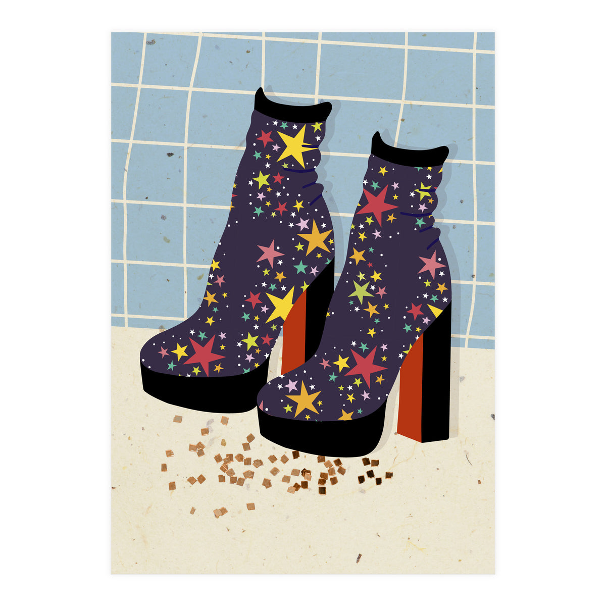 Starry Disco Shoes (Print Only)