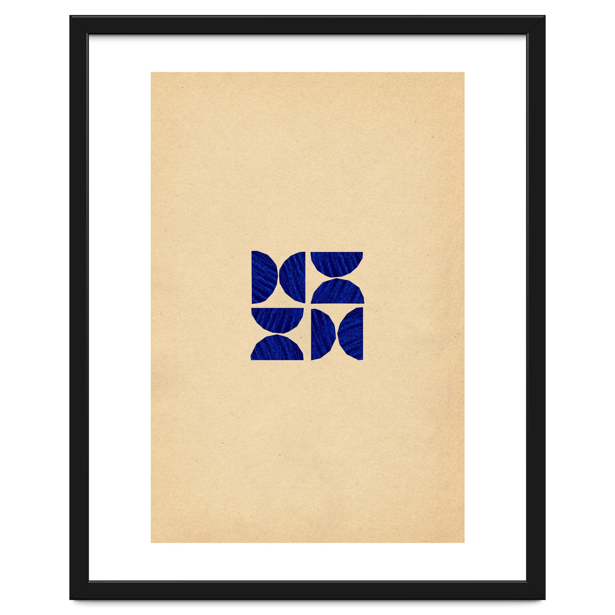 Ultramarine abstract shapes