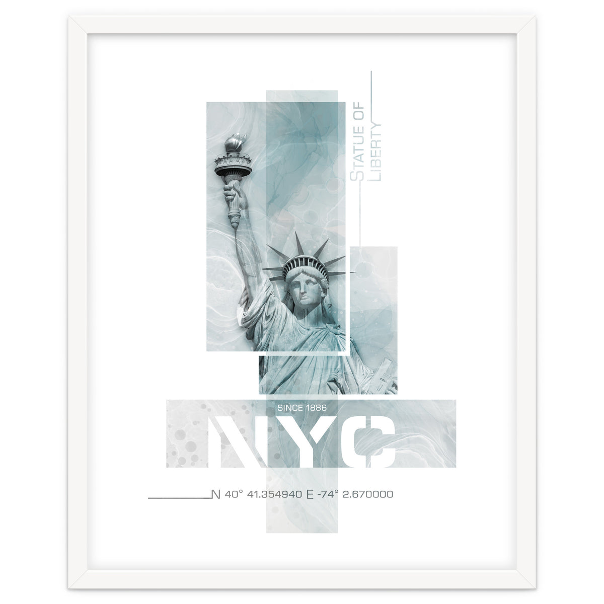 NYC Statue of Liberty | turquoise marble