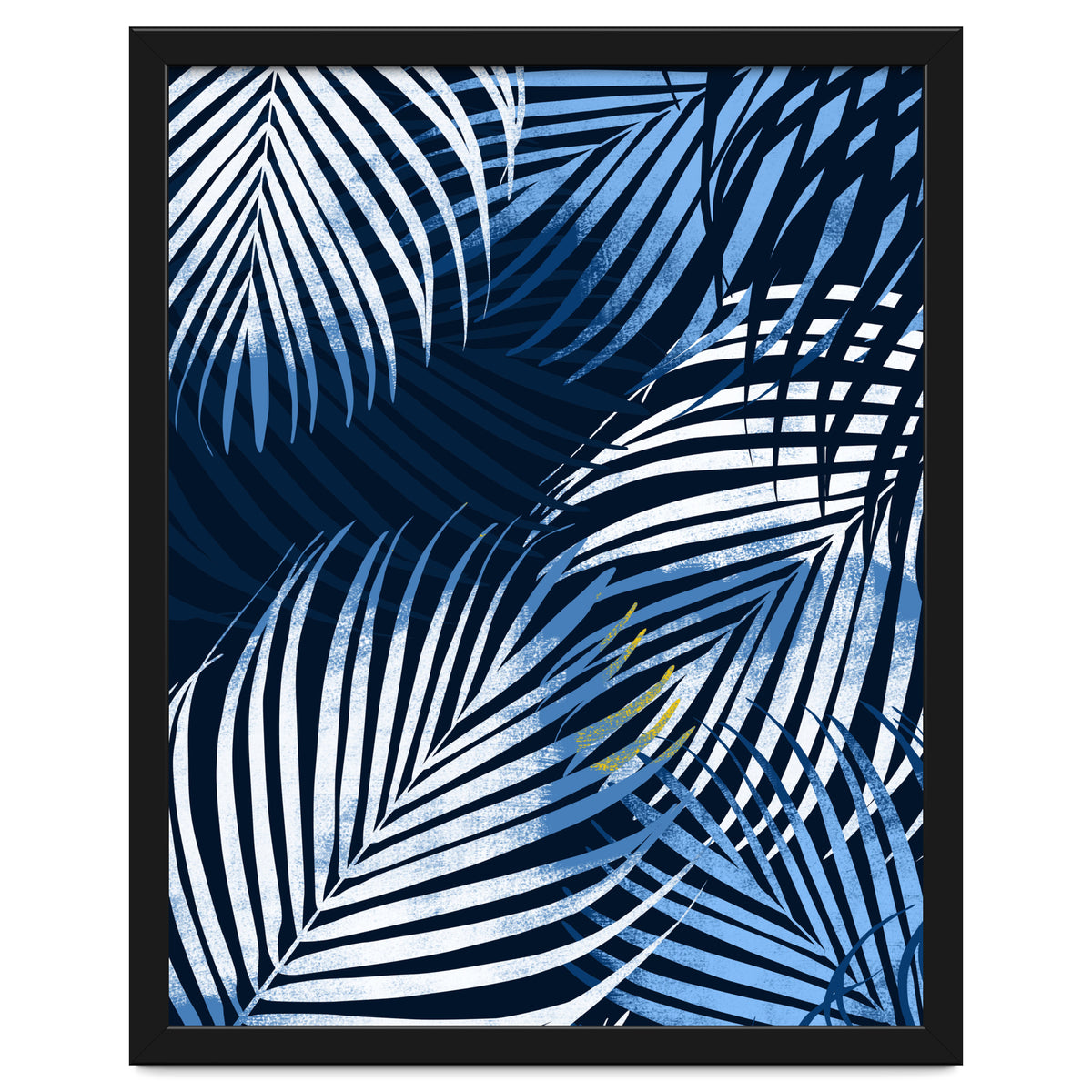 Palm Leaves Blue