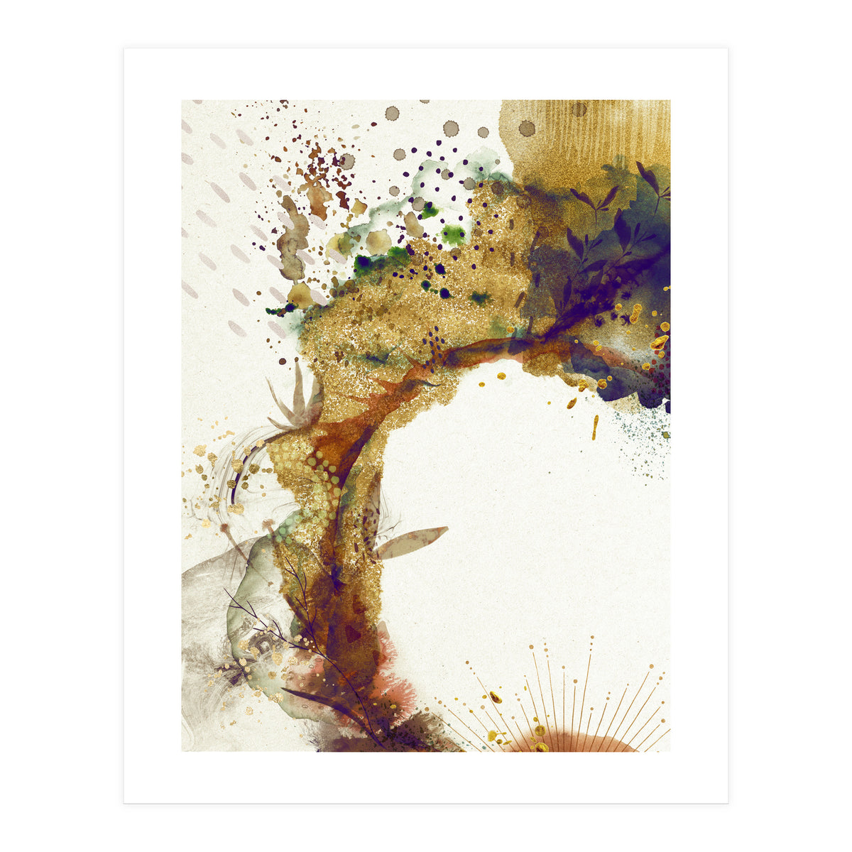 Abstract Floral - Autumn Winds (Print Only)