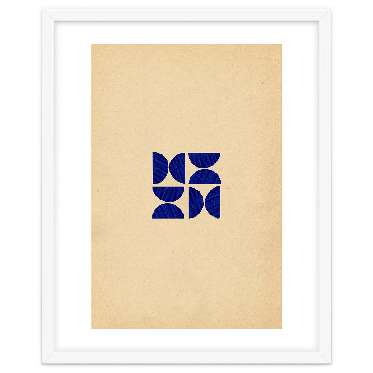 Ultramarine abstract shapes