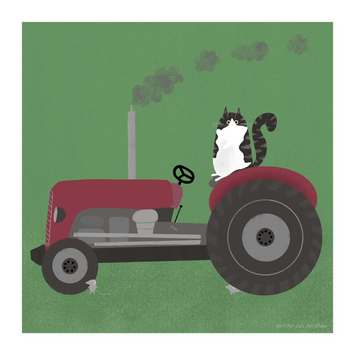 Cat 84: The farm cat (Print Only)