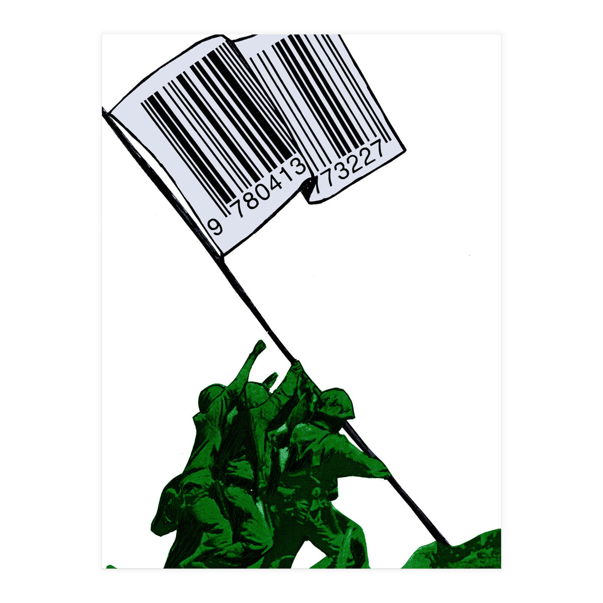 Raising The Flag Of Commerce  (Print Only)