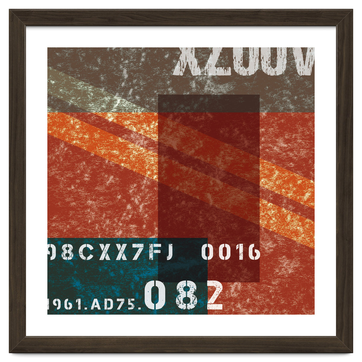 Abstract Industrial Red