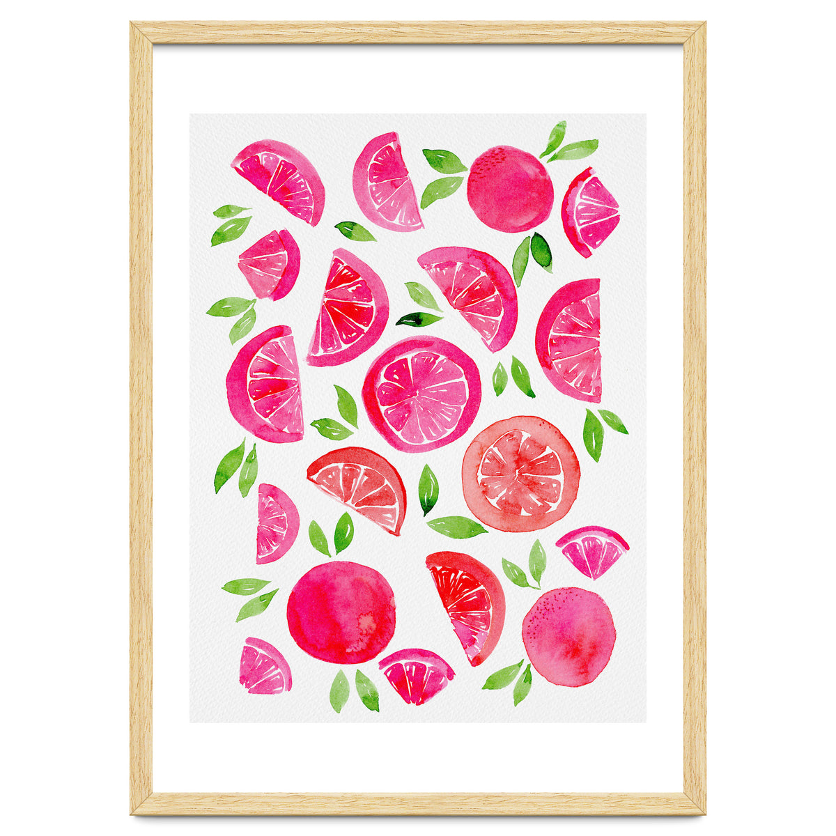 Watercolor Grapefruit