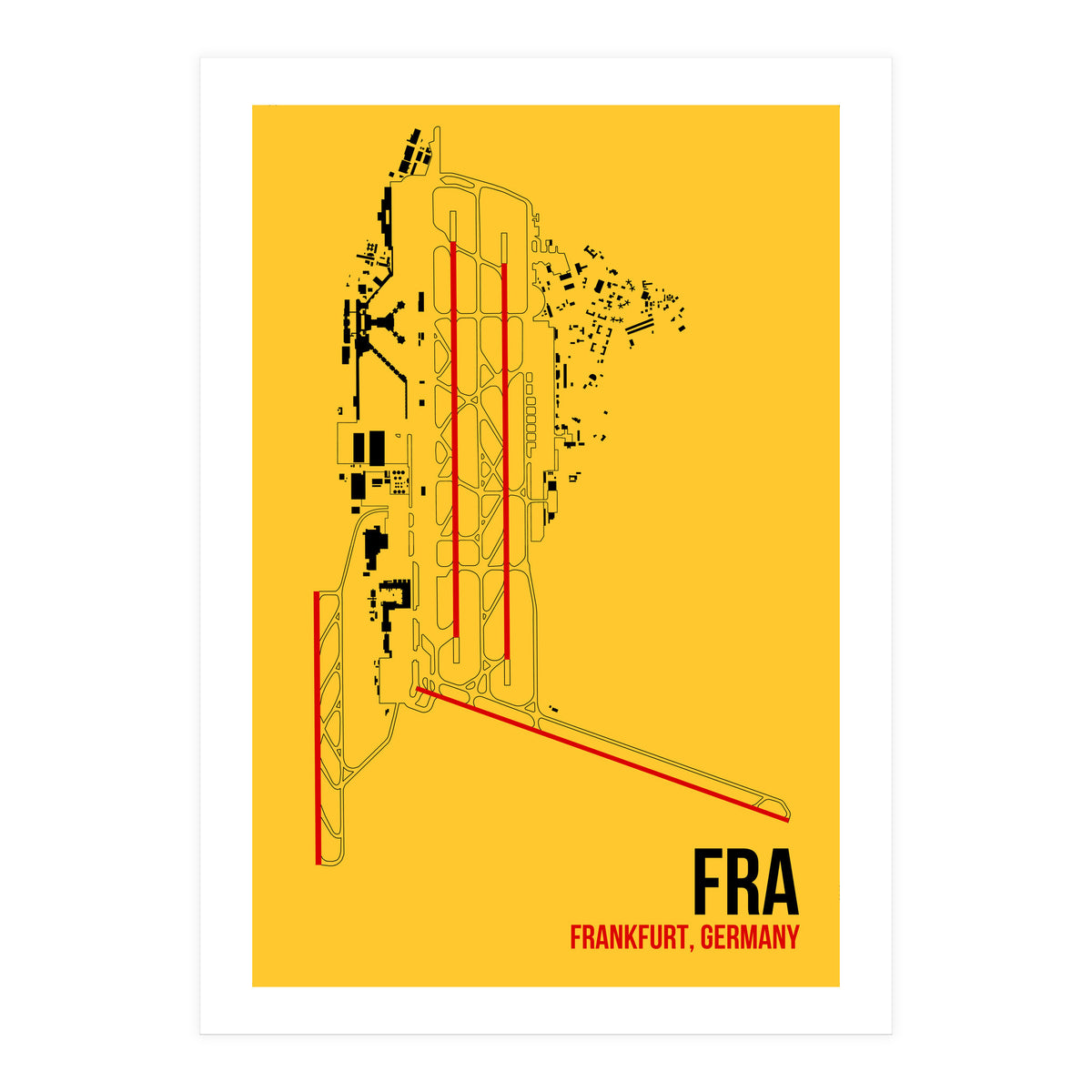 Frankfurt Airport Layout (Print Only)