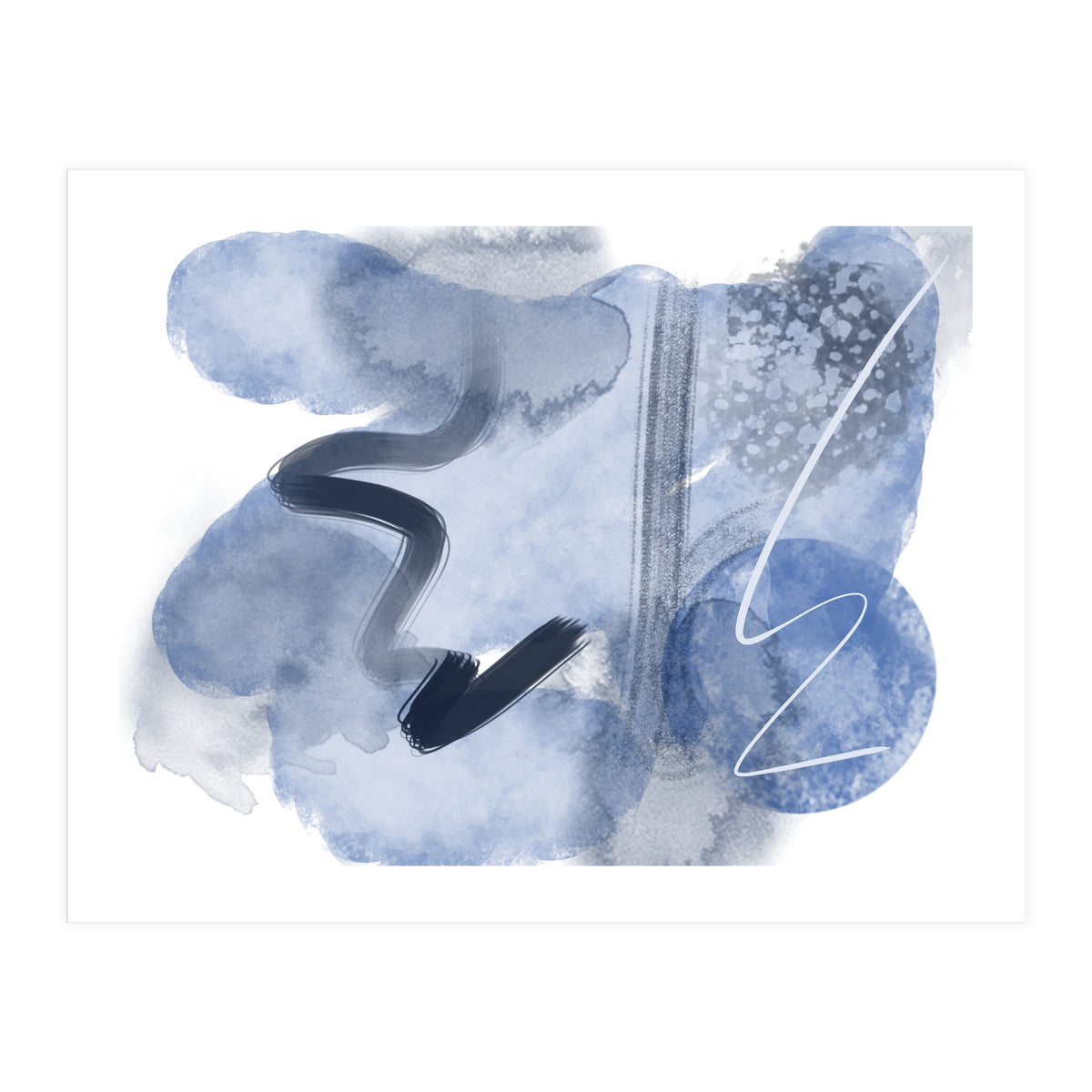 Azul e azul (Print Only)