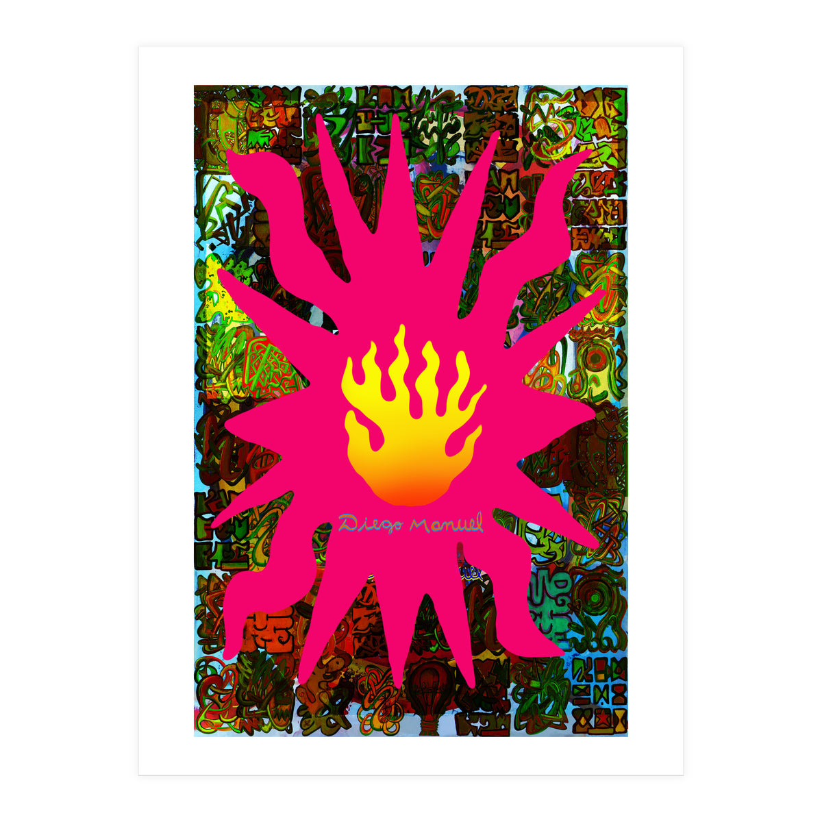 Fuego Y Graffiti 61 (Print Only)