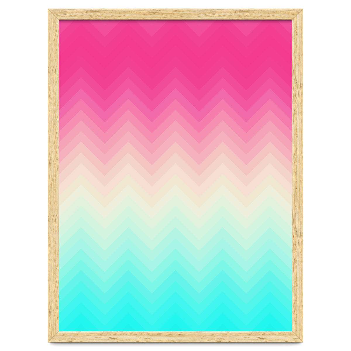 Chevron pink and blue