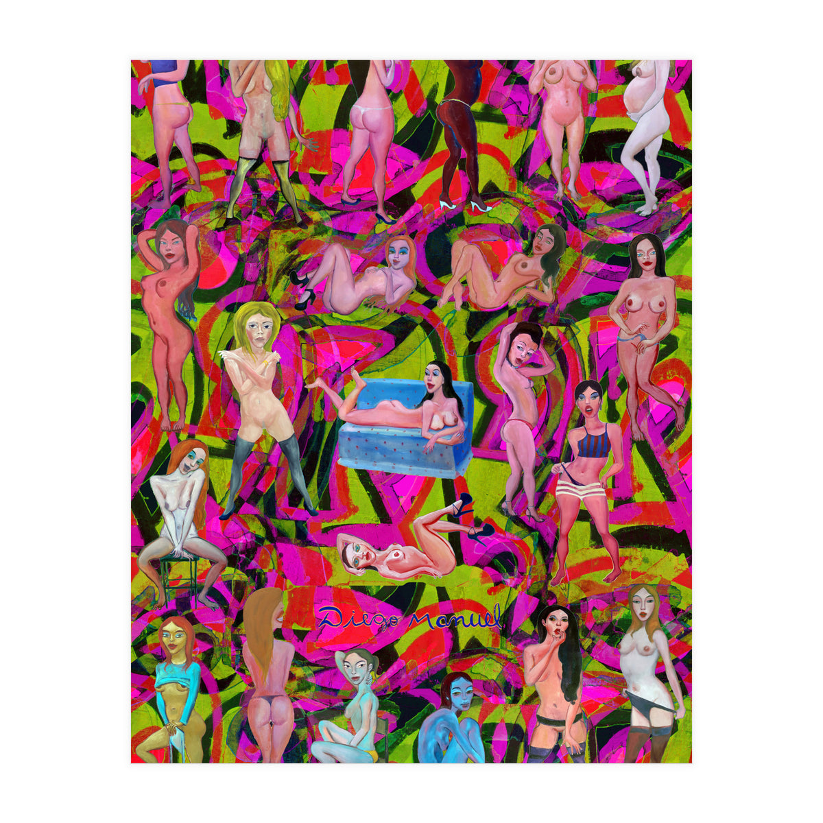 Chicas 3d 9 (Print Only)