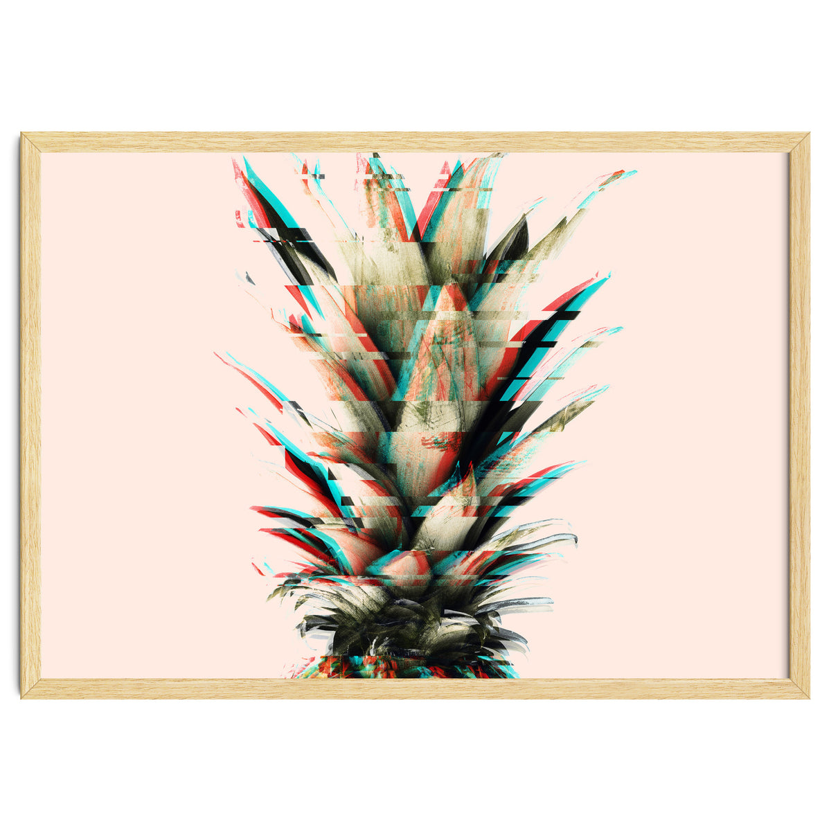 Glitch pineapple pink
