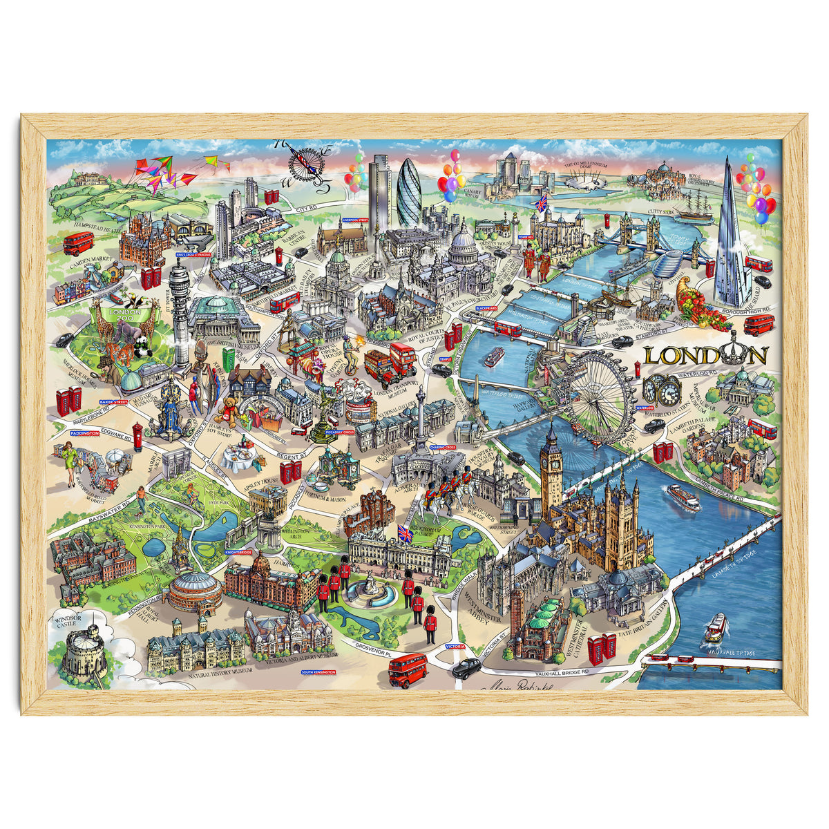 London Map Illustration