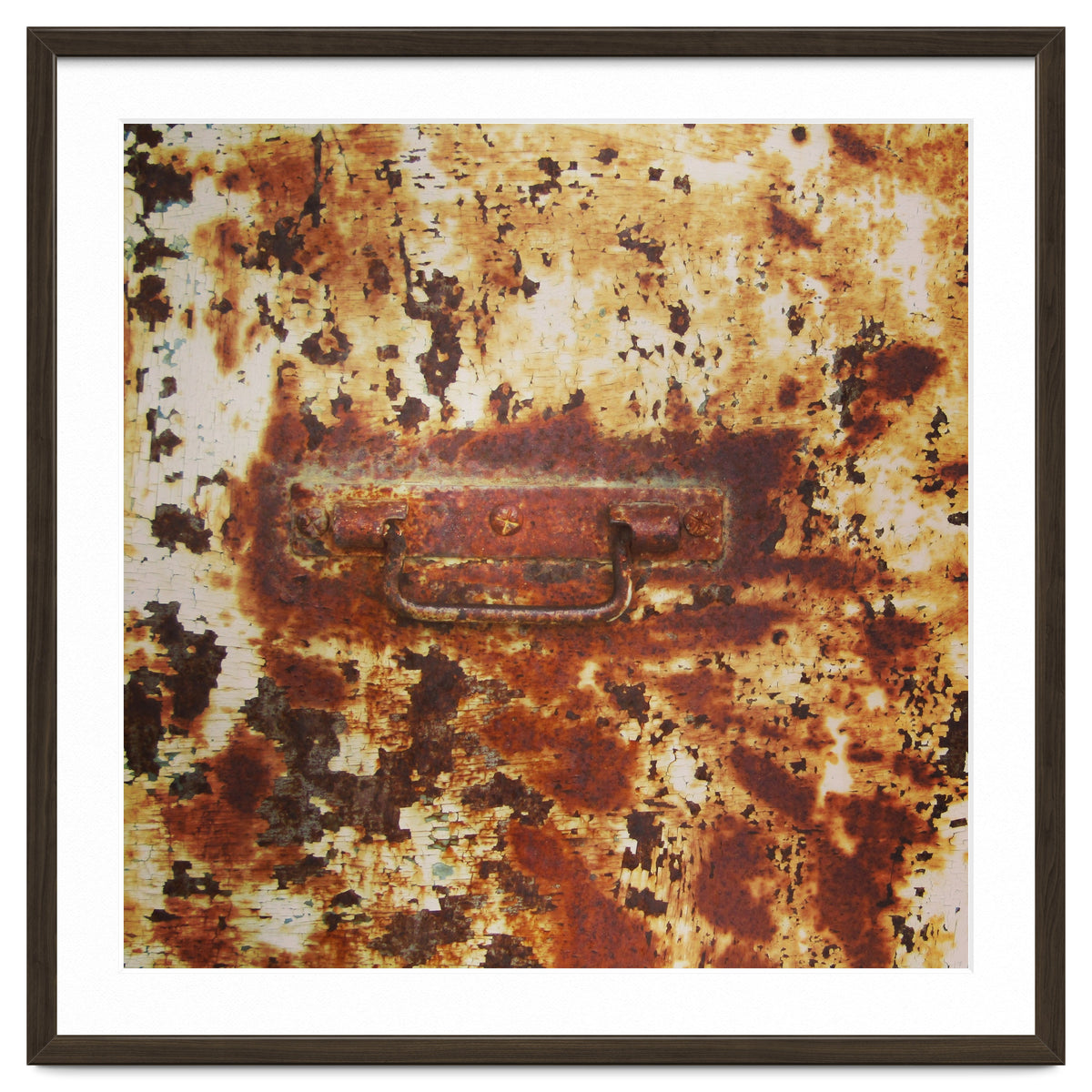 Rusty metal door