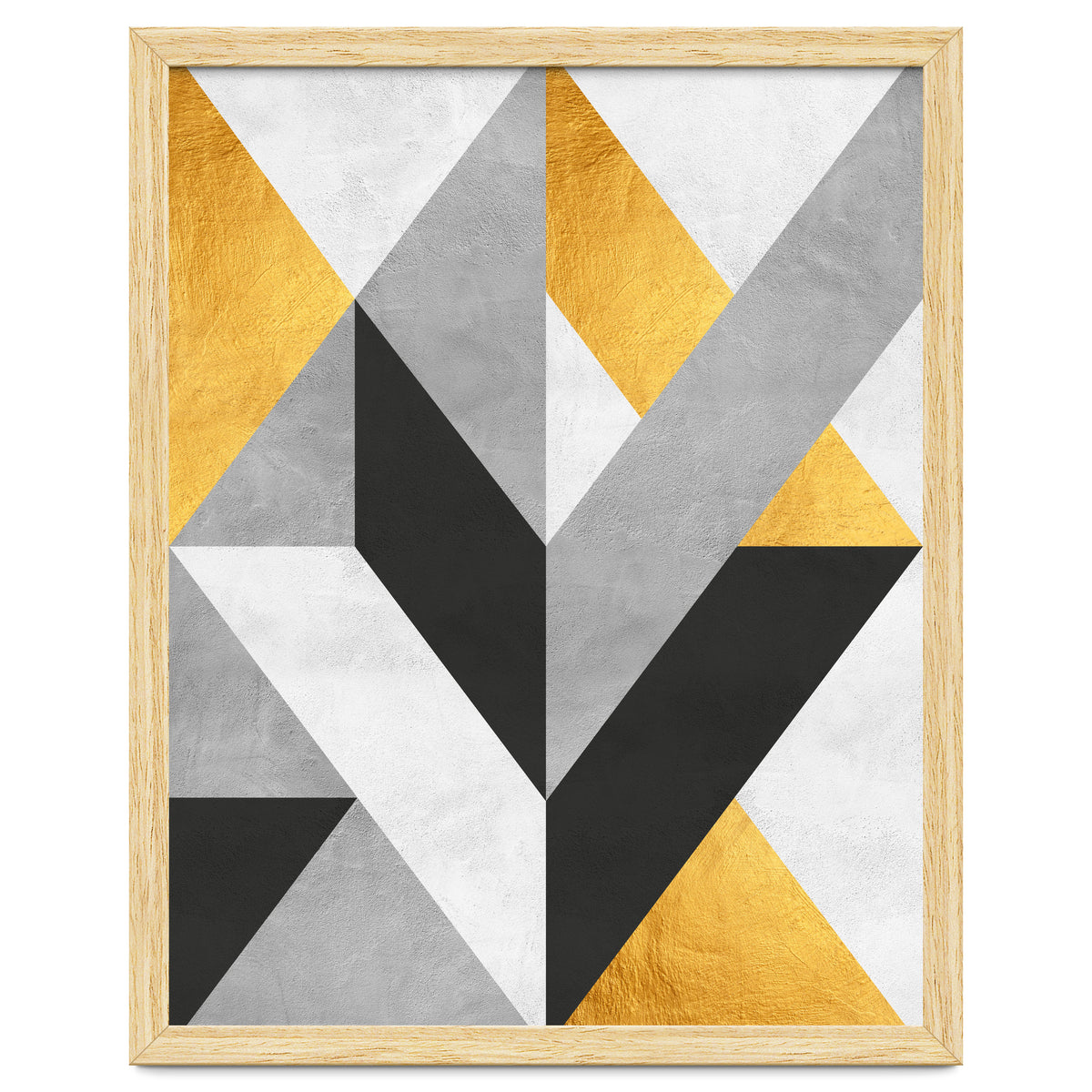 Gray and Gold Composition III