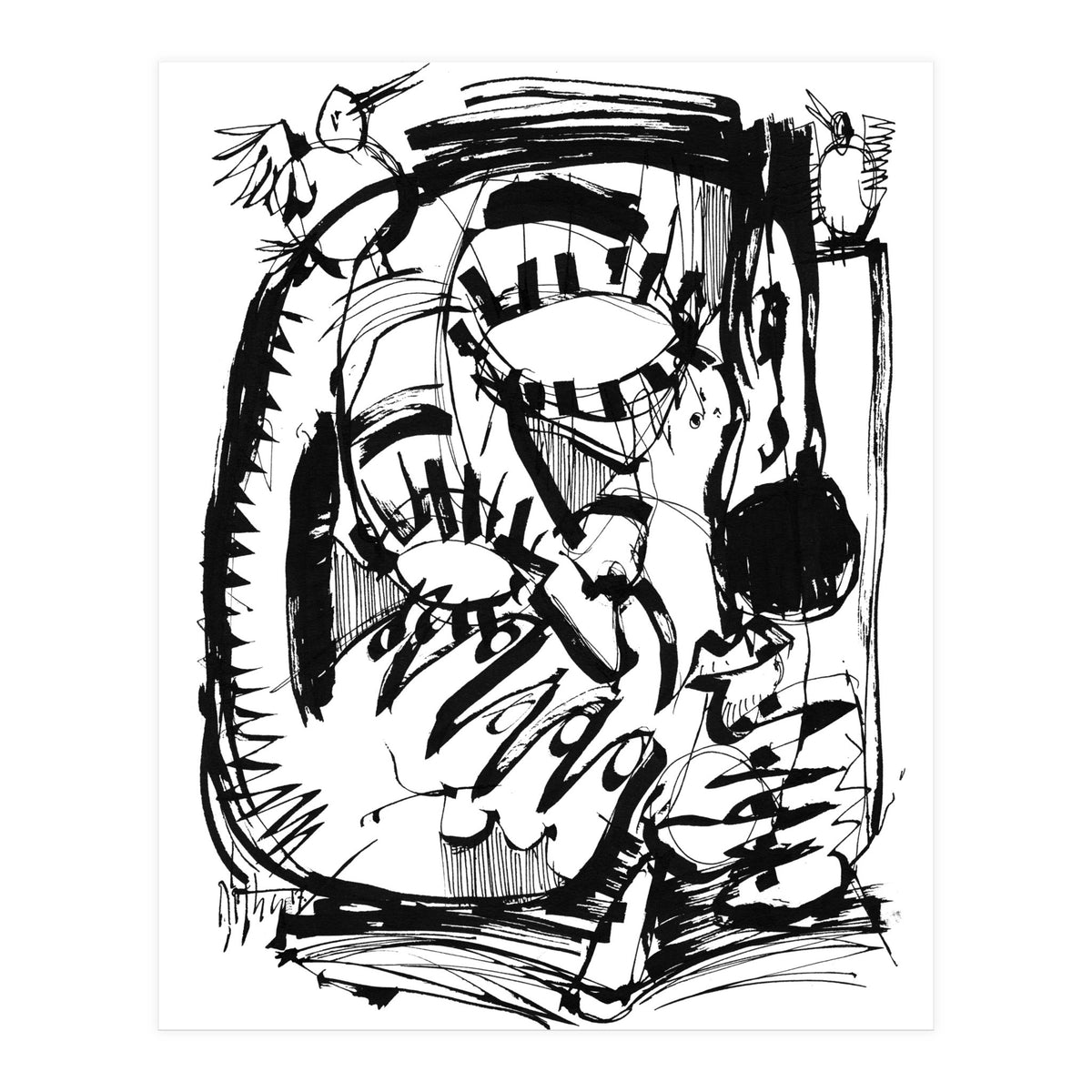 The Scholar - b&w (Print Only)