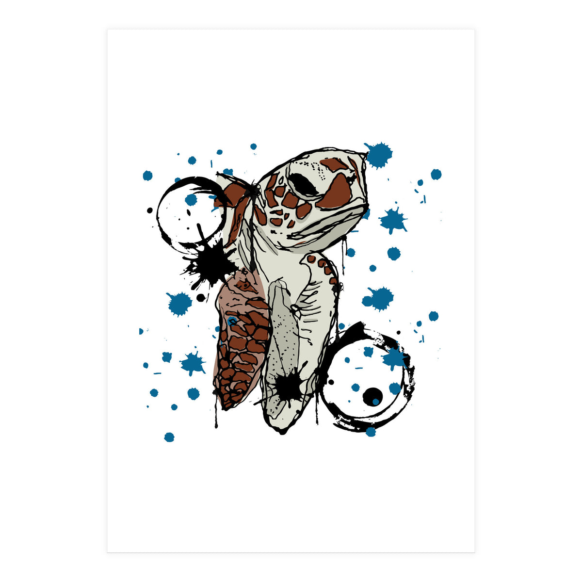 Sea Turtle Sketch (Print Only)