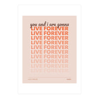 Oasis - Live Forever (Print Only)