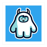 Kawaii Cute Abominable Snowman Yeti (Print Only) thumbnail