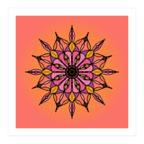 SUNSET CORAL MANDALA (Print Only) thumbnail