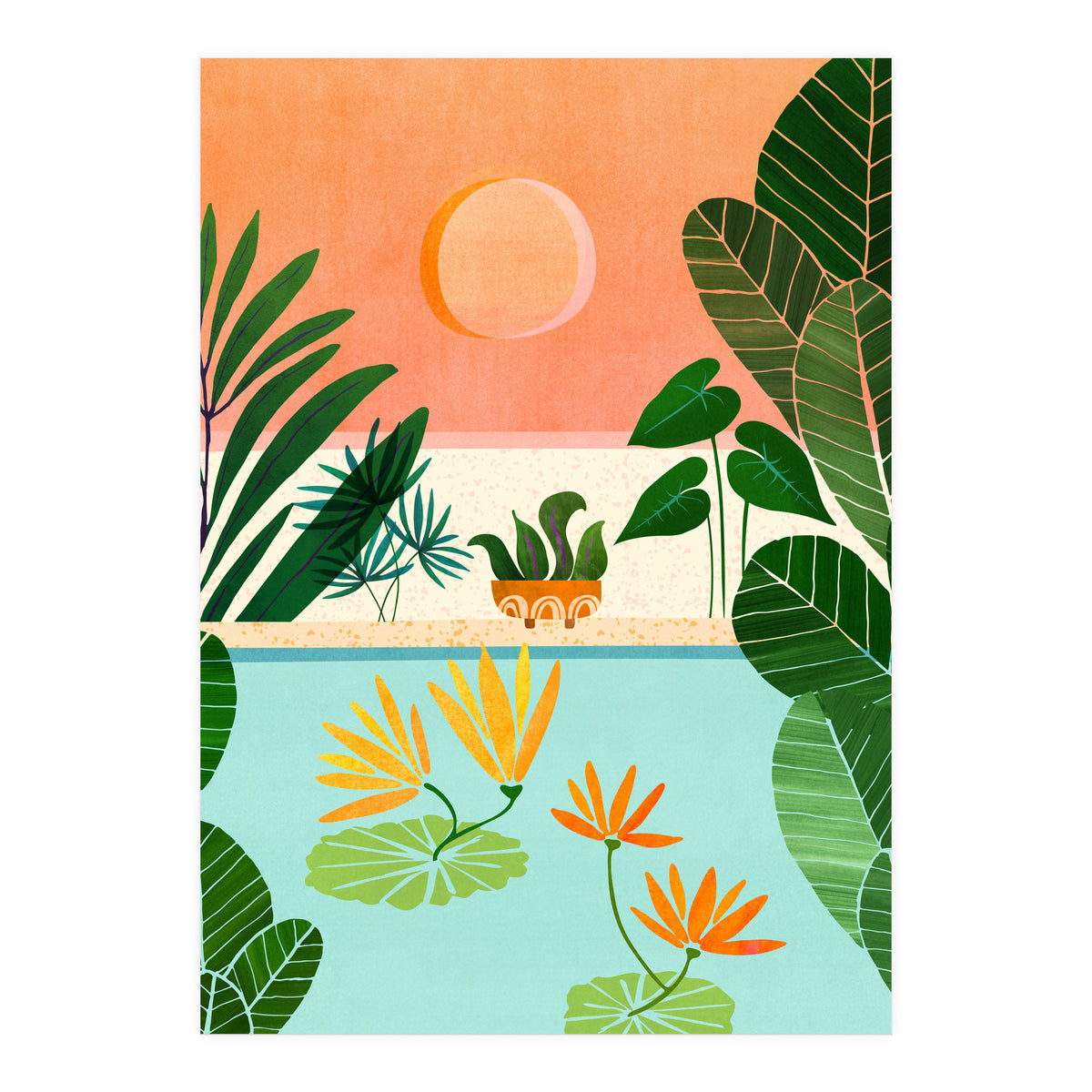Shangri La Sunset (Print Only)