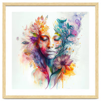 Watercolor Tropical Woman #15