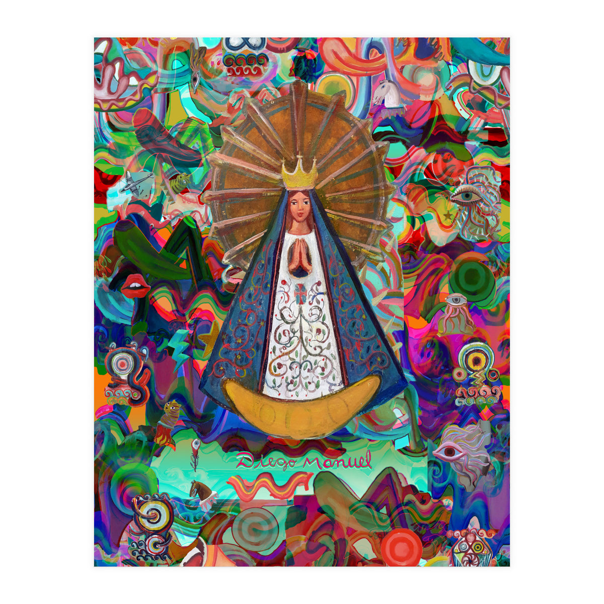 Virgen Y Graffiti 9 (Print Only)