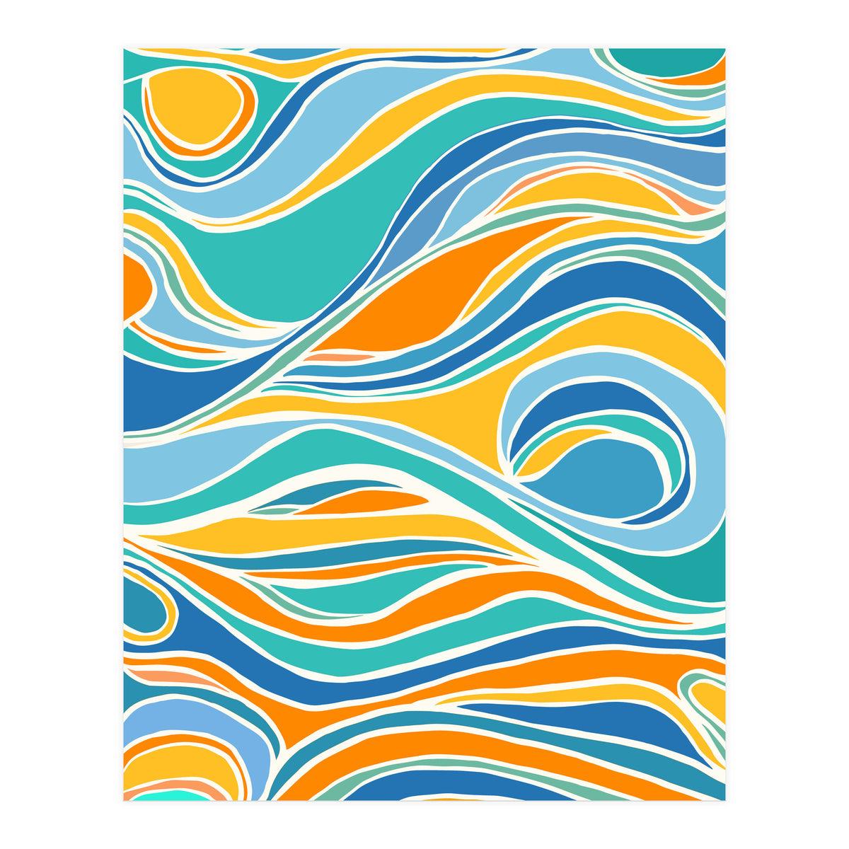 Summer Beach Abstract (Print Only)