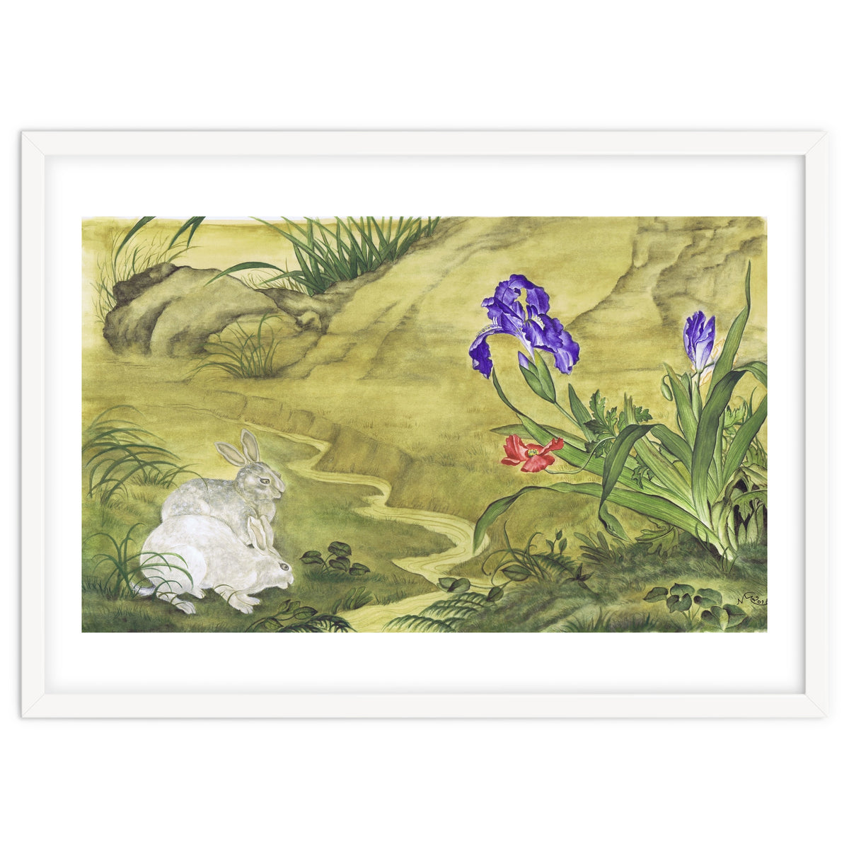 Rabbits, Iris & Poppy